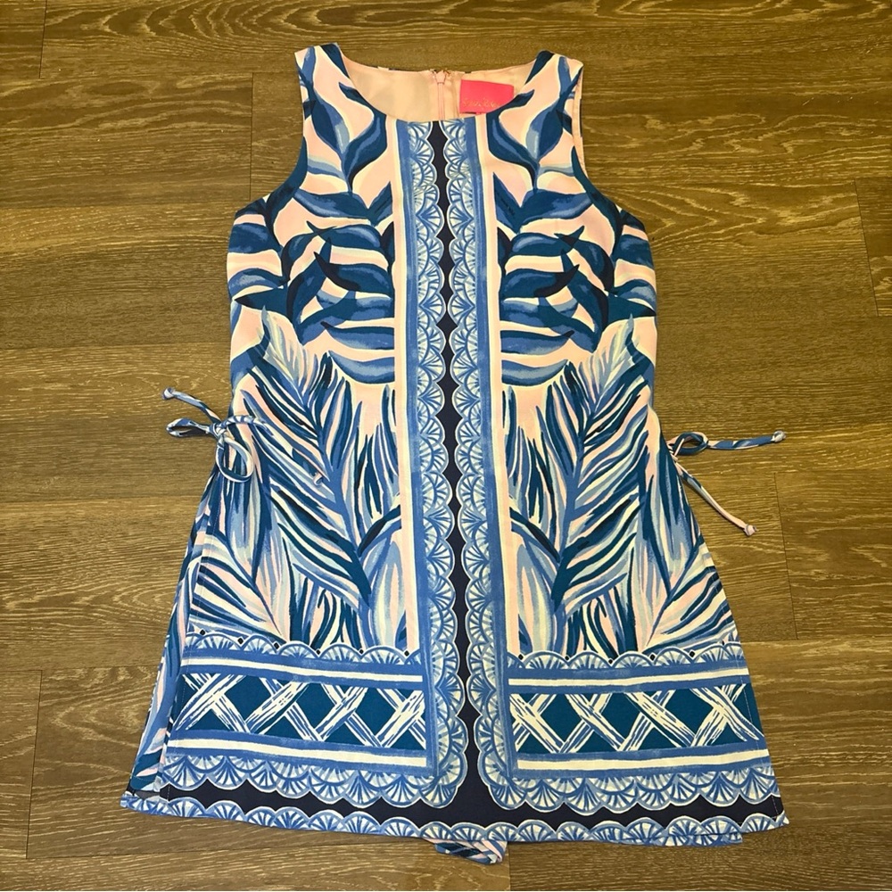 Lilly Pulitzer Donna Engineered Crepe Mini Romper Hidden Treasure Floral Print